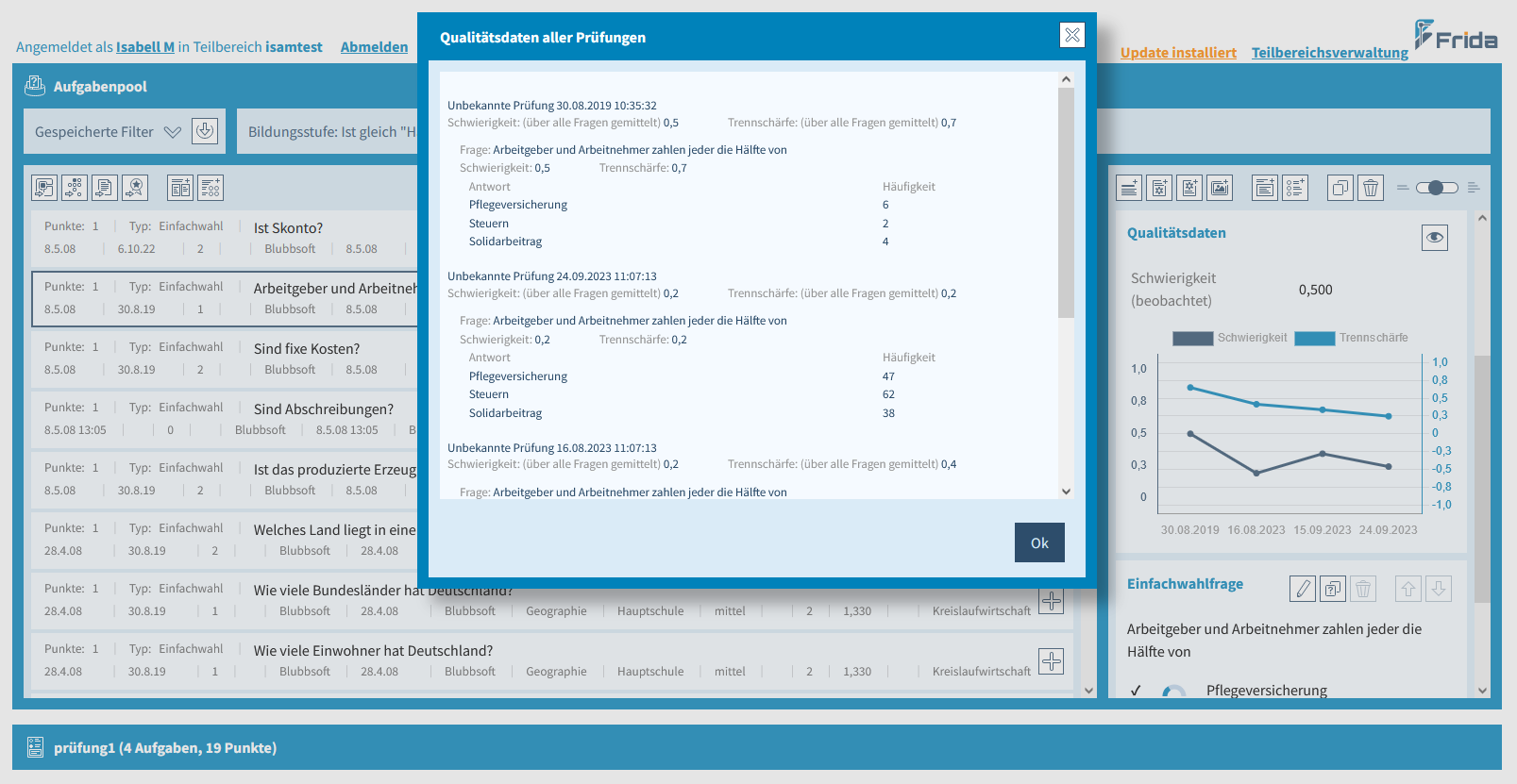 Qualitätsdaten